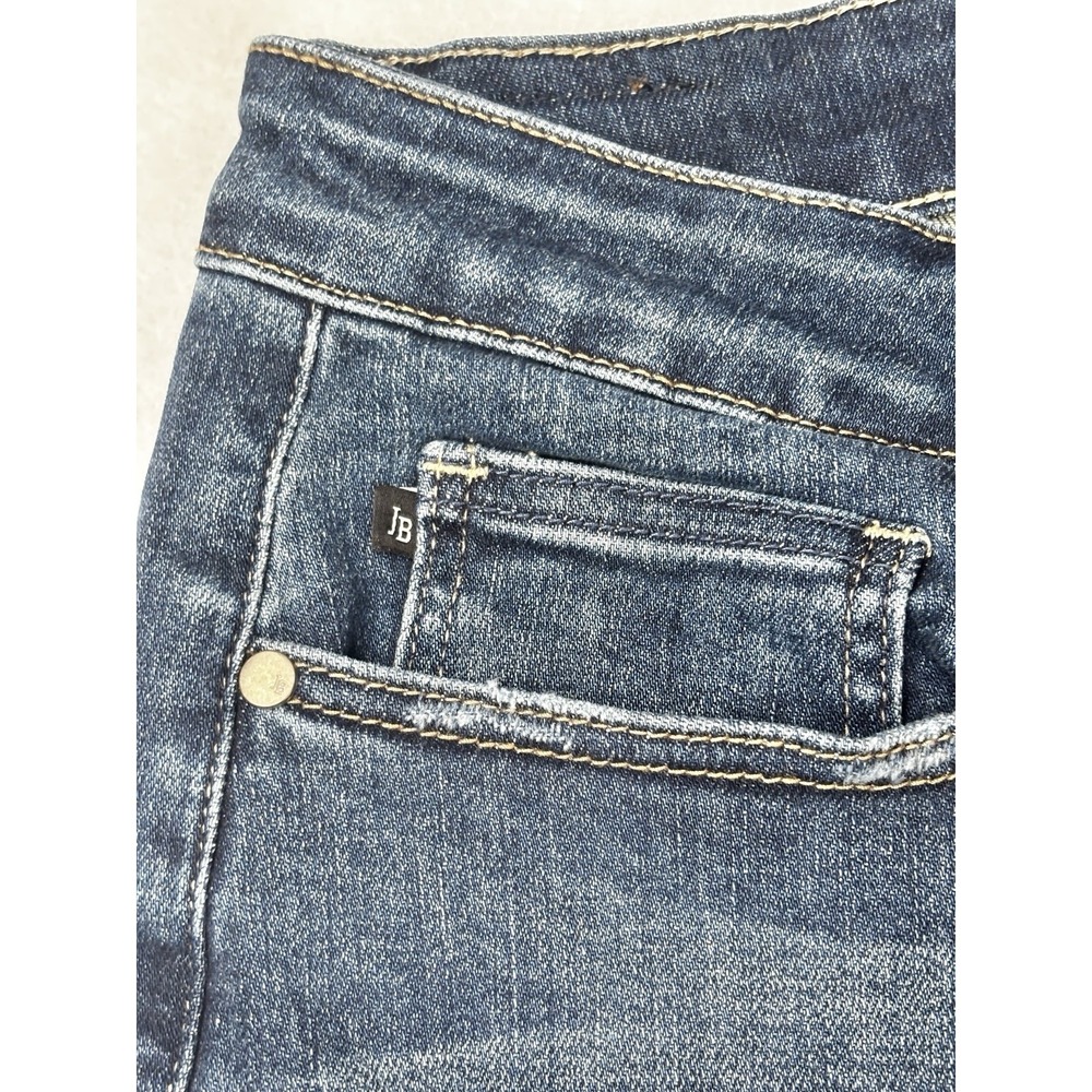 Judy Blue Women's Wide Leg Crop Jeans Size 14W High Rise Raw Hem Denim - Picture 4 of 11